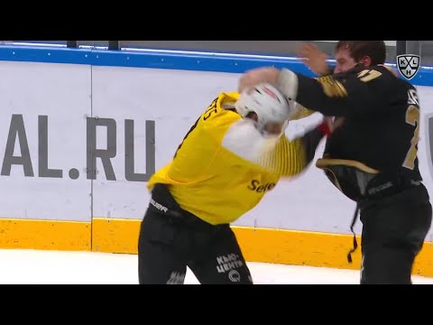 KHL Fight: Belyakov VS Yemets