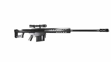 Blender Barret 50 cal sniper rifle