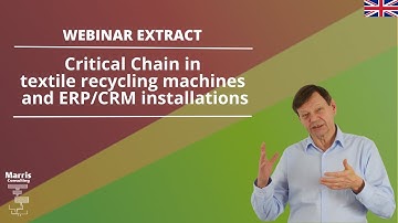 Critical Chain Project Management examples: Textile recycling machines and ERP/CRM Installations