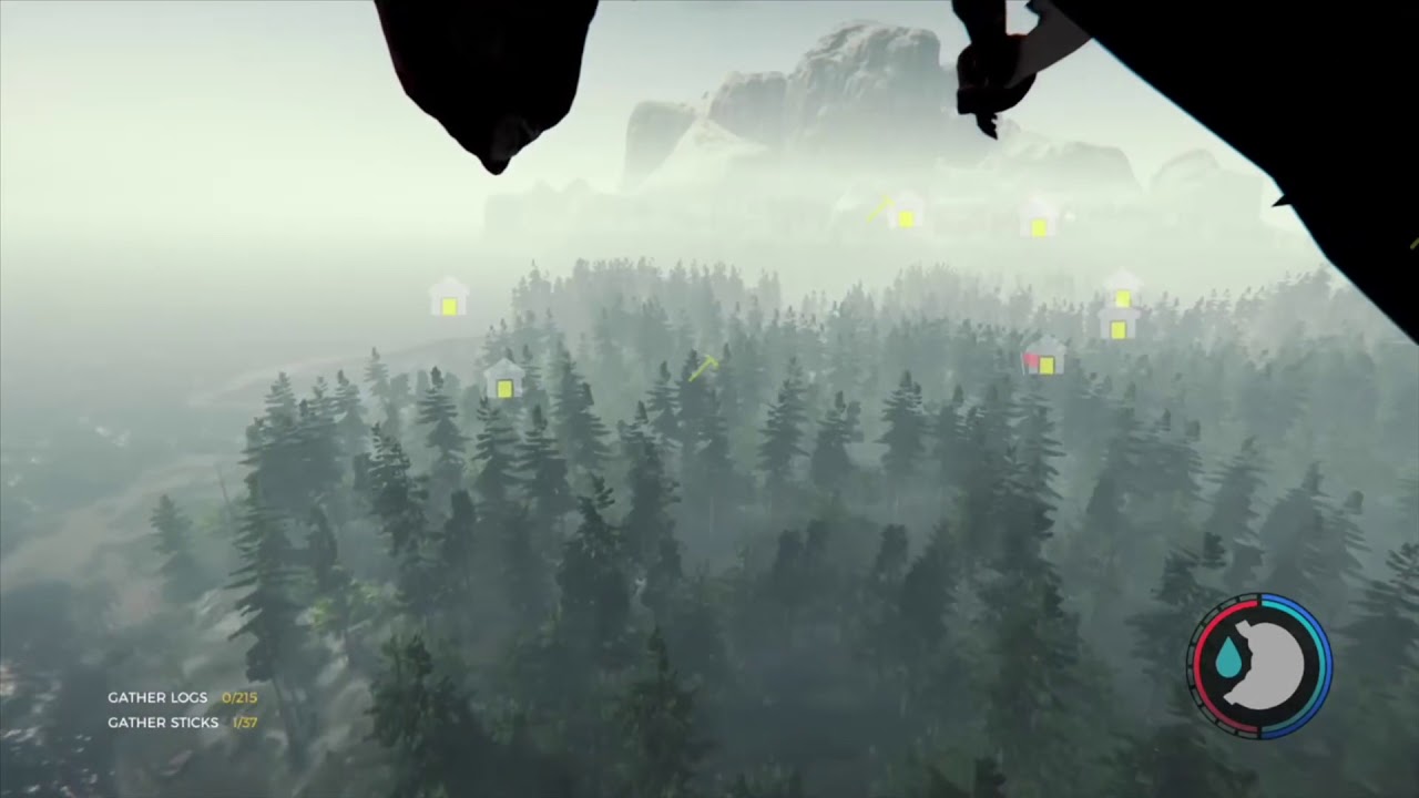 The Forest gliding around the map