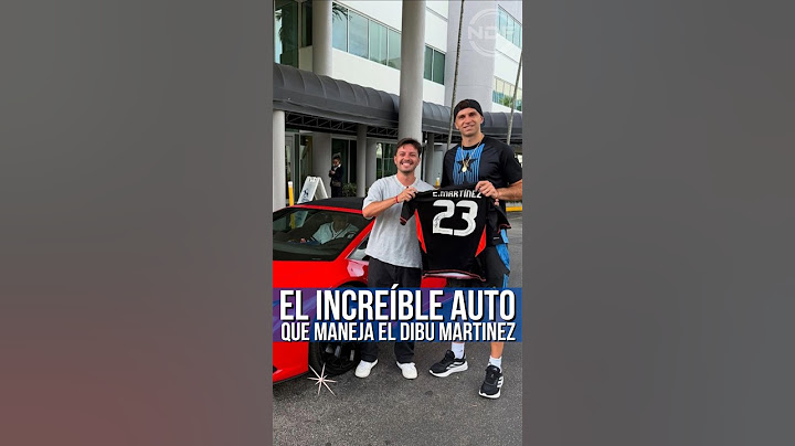 El auto que maneja el Dibu Martinez en Miami 😍