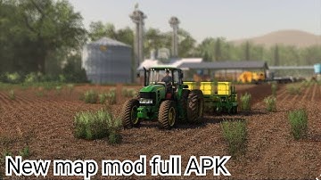 FS 20 Mod map APK with new Roads, trees, home.