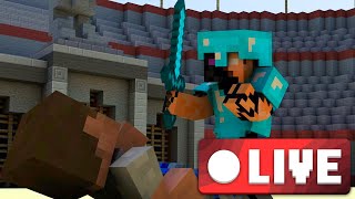 Pvp practice and Farm making: Live | Donut smp