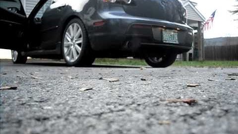 Mazdaspeed 3 stock exhaust with test pipe and 1 re