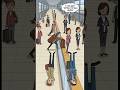 The Sidewalk Stroll Became a Wall Crawl: Commuters Defy Gravity for Their Next Destination