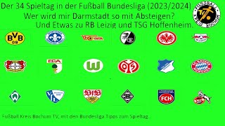 Bundesliga Tipps zum 34  Spieltag 2324