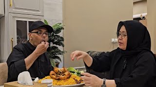 MUKBANG NASI BUKHARI TAPI SUAMI CUMA MAKAN SEDIKIT.