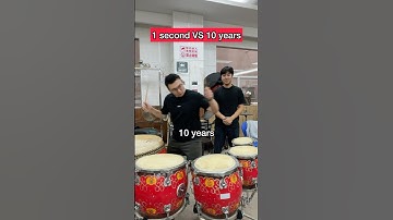 1 Second VS 10 Years Playing Chinese Drums #aylex #percussion #percussionist #chinesedrums #drums