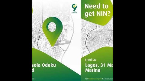 Need to get NIN?⠀Visit select 9mobile experience centers to enrol.