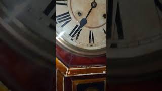 〈完動・美品〉米国Waterbury1874年　小型金筋八角ゼンマイ振り子時計 WATERBURY 金彩八角ゼンマイ振り子掛け時計 - YouTube