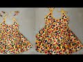 6 month old baby frock cutting & stitching/Beautiful frill design baby frock/Frock for girls/ladies