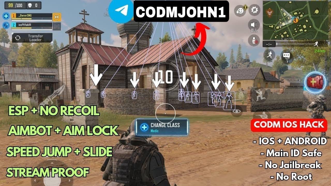 CODM MOD MENU APK COD MOBILE+WALLHACK +AIMBOT + ESP | DOWNLOAD CHEATS NO RECOIL CODM APP