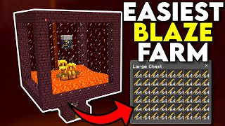 Best EASY Blaze XP Farm Minecraft Bedrock 1.20