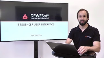 Overview of DewesoftX sequencer user interface