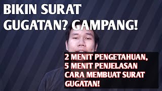 #PodcastHukum - Eps.41 CARA MEMBUAT SURAT GUGATAN | 5 MENIT LANGSUNG PAHAM!