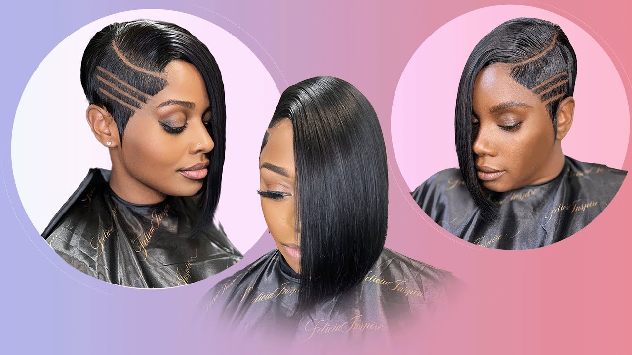 27 Piece Quick weave Lace Closure | Hair Tutorial | Shaved Side - YouTube
