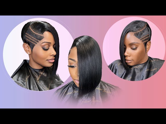 Nice quick weave bob via @shayes_dvine_perfection Read the article here -  http://www.b… | Weave bob hairstyles, Quick weave hairstyles, Black  hairstyles with weave
