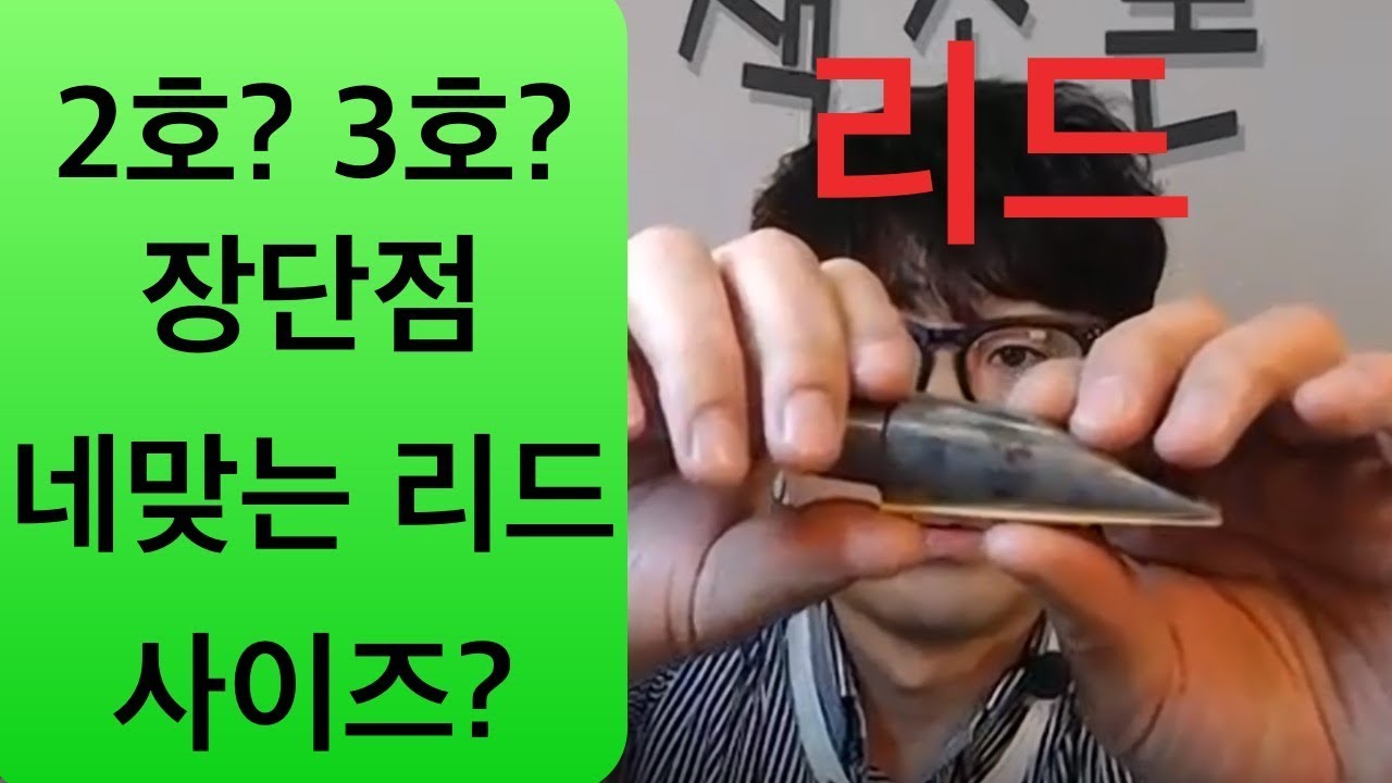 효율적이 연습의마음가짐/  2호와3호 리드의장단점 