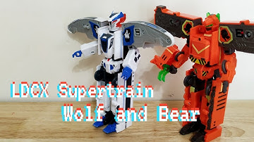 LDCX Supertrain Bear and Wolf basic figures by Ling Dong
