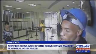 Surveillance video shows hostages held at gunpoint at Jacksonville bank