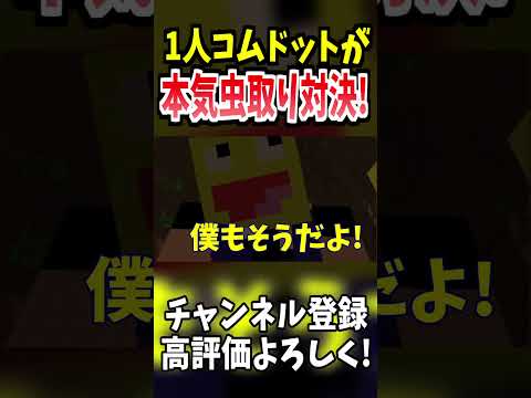 1人コムドットによる本気虫取り対決!!　kouta神 #minecraft #マイクラ #ゲーム実況 #マインクラフト