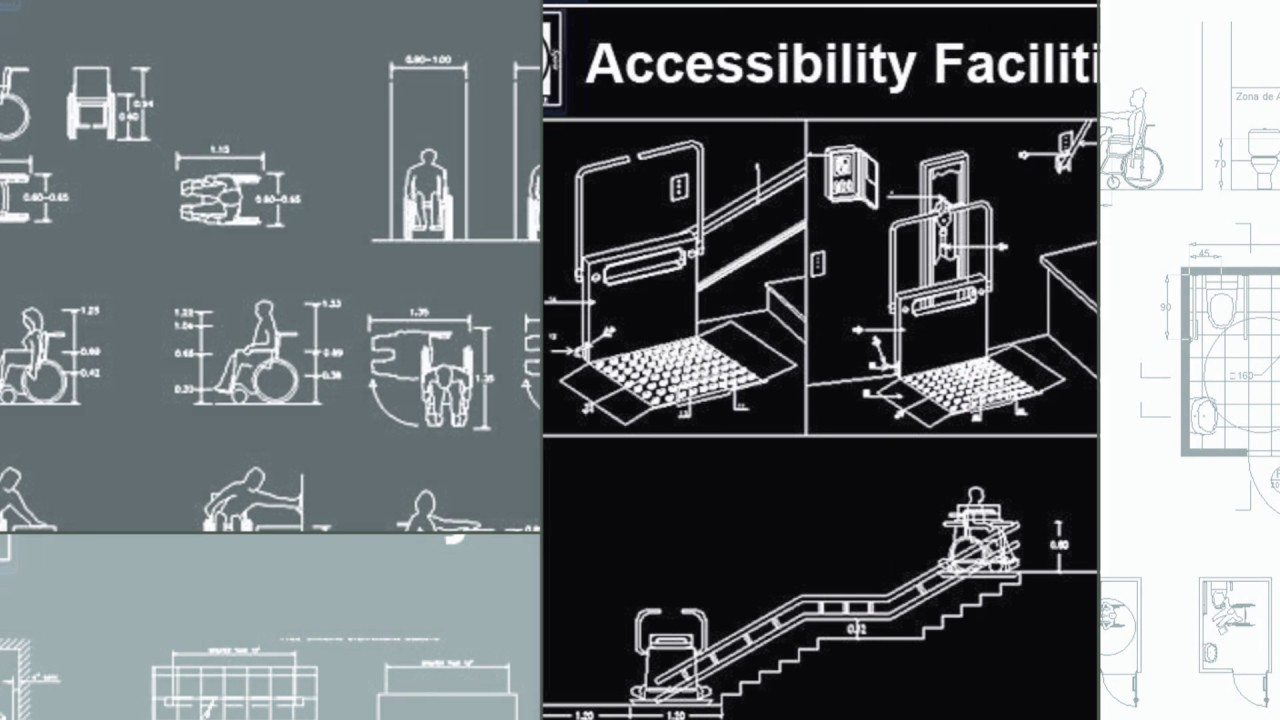 【Cad Details Download】Accessibility Facilities Drawings
