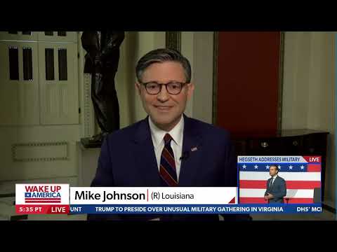 Speaker Johnson Joins Wake Up American on News Max