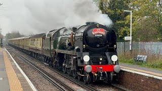 Br Ex-Sr Merchant Navy Cl No. 35028 Clan Line Pes Haydons Road