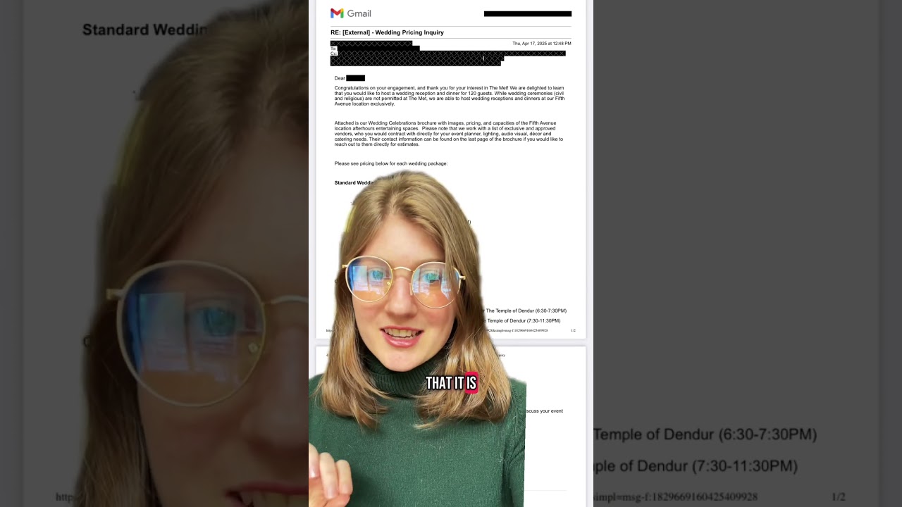 How much it costs to get married at The Met