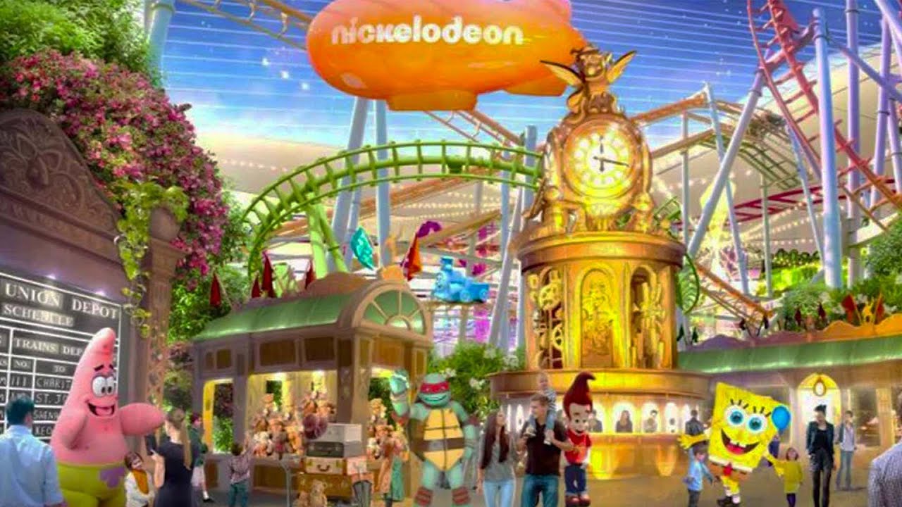 NEW Indoor Theme Park - Nickelodeon Universe - American Dream - New ...