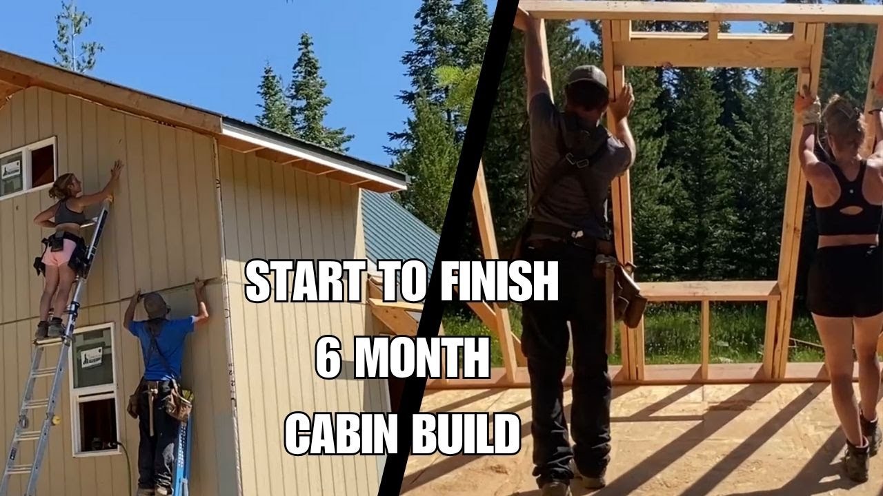 Full Build: Off Grid Cabin DIY - 6 Month Timelapse - YouTube
