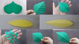 7 easy paper leaves design for party decorations backdrop#diy party decorations ideas#paperleaves