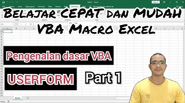 Pengenalan Dasar VBA USERFORM part 1