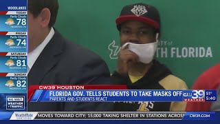 VIRAL - FL Gov. tells students to take masks off - Parents react