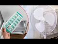 Gib 1 Löffel Salz ins Eis & stelle es vor den Ventilator. Genial!