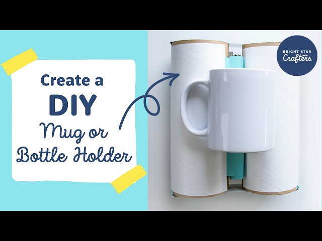 Easy DIY cup holder to apply vinyl on drink ware 