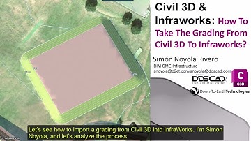 CIVIL 3D AND INFRAWORKS How To Take The Grading From Civil 3D To Infraworks