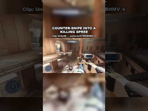 Counter-snipe turns into a killing spree #halo #shorts #campaignevolved