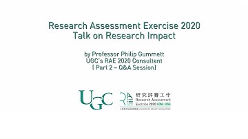RAE 2020 - Talk on Research Impact - Q&A session