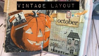 vintage halloween layout | I'm A Cool Mom