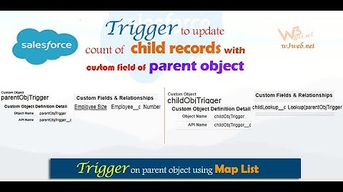 Apex Trigger to Update Count of Child Records into Parent Object Custom Field in Through Map List