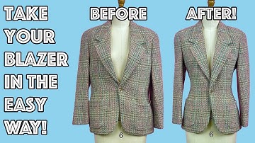 Easily Tailor (Take In) Your Boxy Blazer Or Jacket For A BETTER FIT!