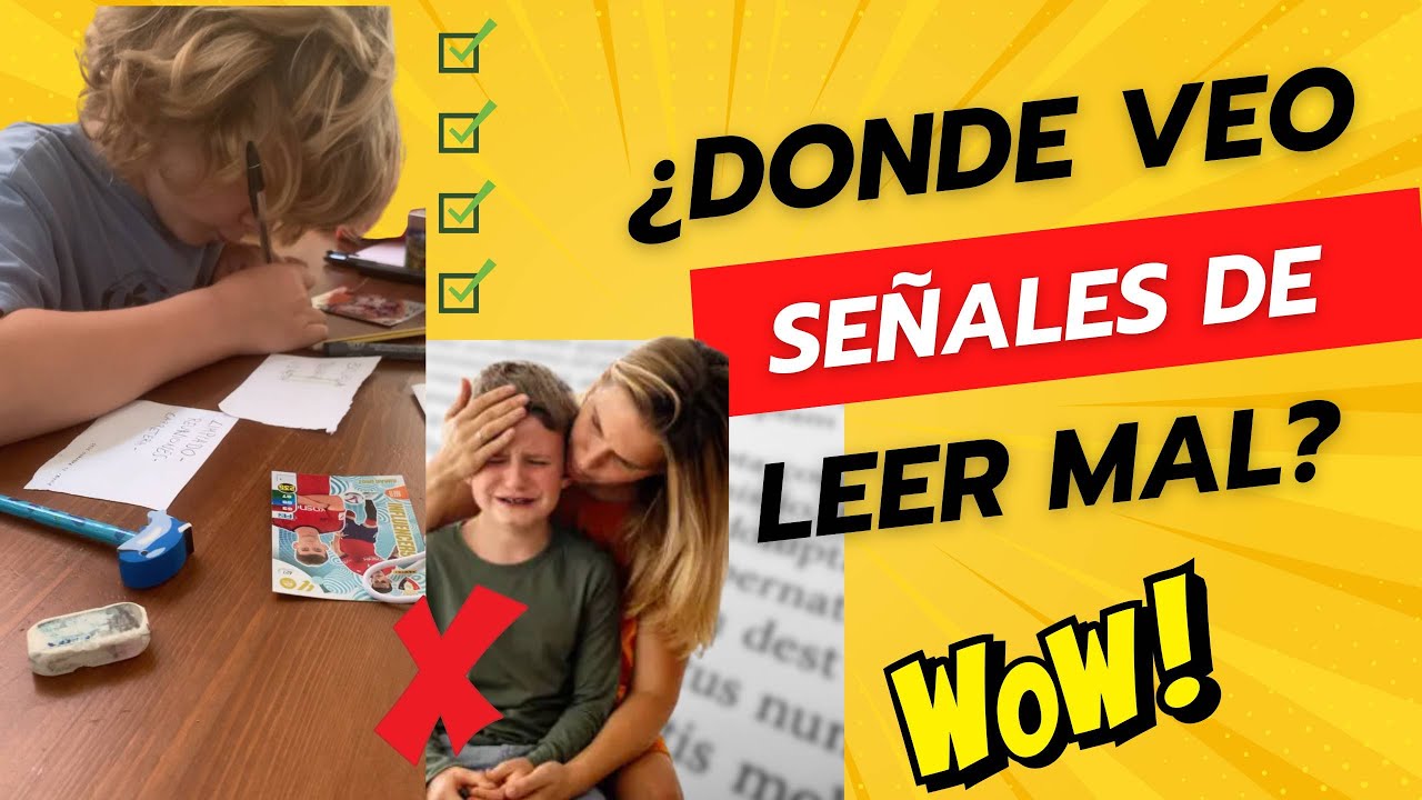 ¿Tu hijo tiene dificultad para leer? Señales de dificultad lectora o síndromes de dislexia