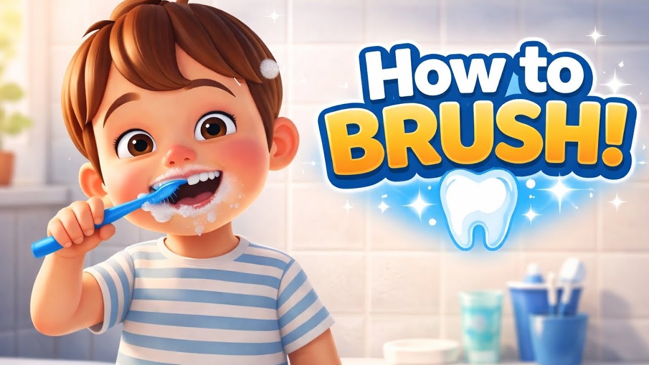BRUSH YOUR TEETH! || FUN KIDS LEARNING VIDEO
