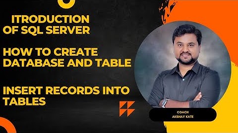 Instructions to Create MS SQL Database and Table Using SQL Server Management Studio - For Beginners