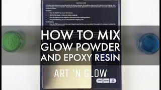 How to Mix Glow Powder and Resin