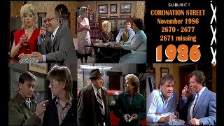 Coronation Street - November 1986