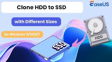 How to Clone HDD to SSD Different Sizes