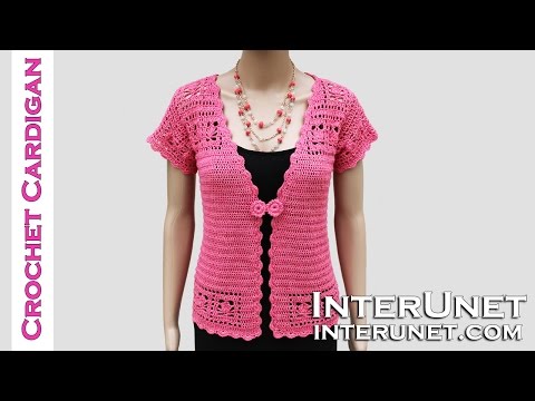 How to crochet lace cardigan jacket