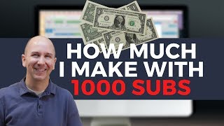 How much do YouTubers make with 1000 Subscribers